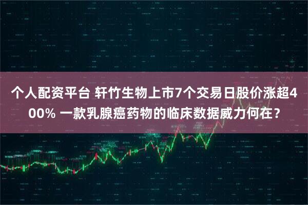 个人配资平台 轩竹生物上市7个交易日股价涨超400% 一款乳腺癌药物的临床数据威力何在？